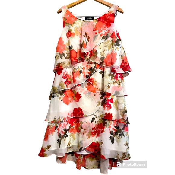 S.L. Fashions Dresses & Skirts - NWOT  S.L. Fashion. Size 18. Tiered, petal dress.